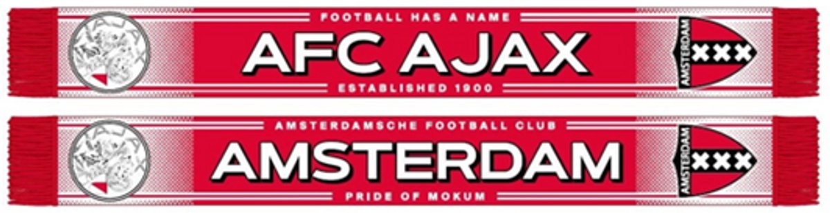 AFC Ajax Sjaal rood Football has a name