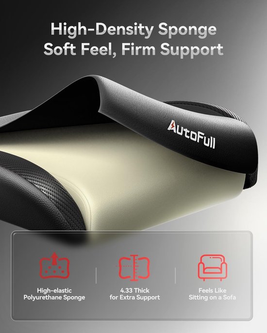 Gaming stoel met verstelbare rugleuning en voetensteun - Ergonomisch ontwerp voor optimaal comfort — afbeelding 4