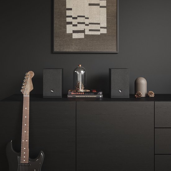 Audio Pro A28 W Smart Multiroom Actieve Boekenplank Luidsprekers - Audio Pro Multiroom (Linkplay) - Ruimtecorrectie - 2x75W Speakers - Zwart van Merkloos — afbeelding 3