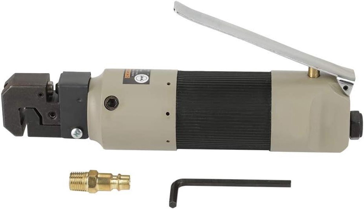 JHubers Goods - Pneumatische Pons- en Striptang voor Automotive Plaatijzer - Perforator Striptang - Pons Tot 1,2 mm Dik - Ø 5 mm Pons - Plaat Kunststof - Krachtige Pneumatische Ponstang.