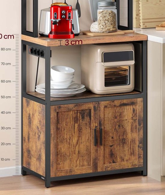 Hangkast met opslag Artisan Eiken 60 x 31 x 40 cm Bewerkt hout