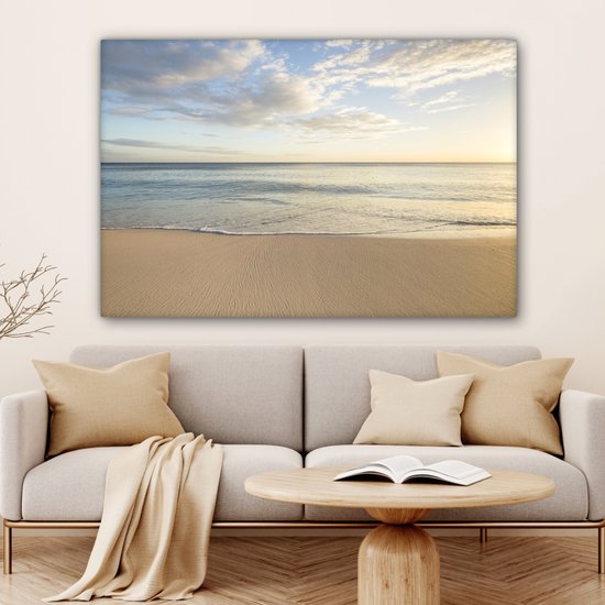Peintures sur Toile Plage - Water - Nuages - 120x80 cm - Décoration murale