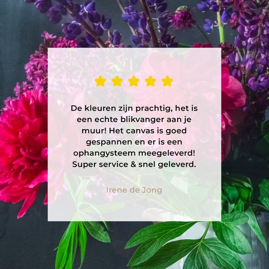 Peinture sur Toile Couleurs - Pivoine - Nature Morte - 40x30 cm - Déco Décoration murale