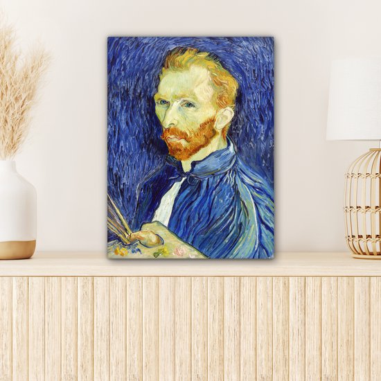 Toile Peinture Autoportrait - Vincent van Gogh - 30x40 cm - Décoration murale