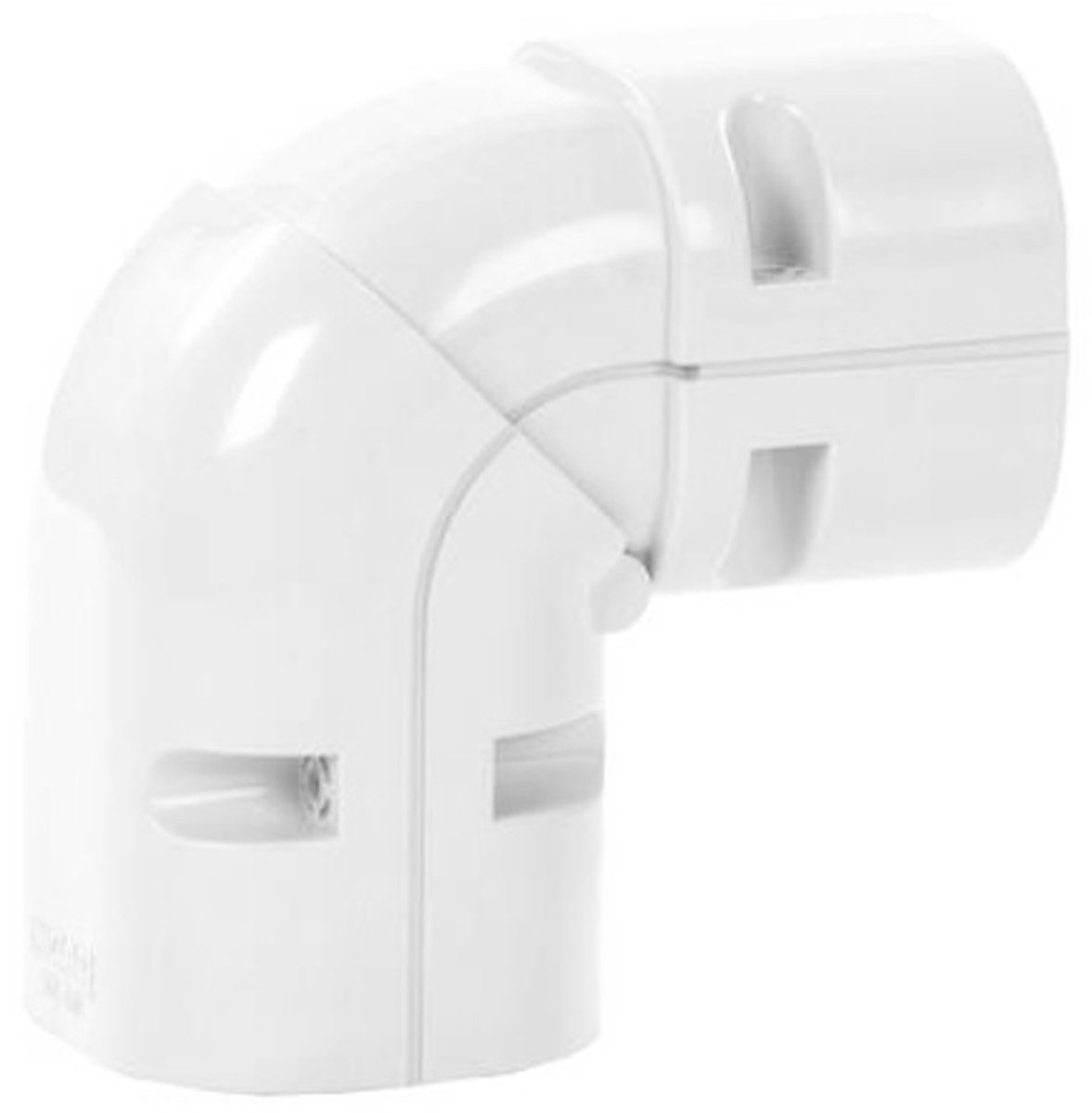 Bocht 45-90° Verstelbaar Stijgend PVC Wit Inoac NZ-75W 75 mm