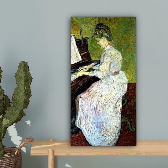 Peintures sur toile - Marguerite Gachet au piano - Vincent van Gogh - 20x40 cm - Décoration murale