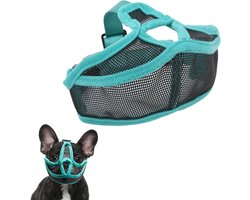 Mesh Muilkorf voor Korte Neuzen Honden - Ademend en Anti Bijten - Geschikt voor Franse Bulldog, Shih Tzu en Pug