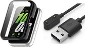 Zwart + Oplaadkabel geschikt voor Fit 3