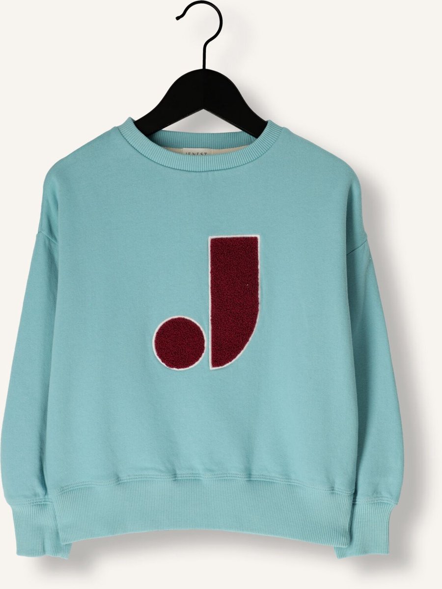 JENEST Jules Sweater Truien & Vesten Jongens - Sweater - Hoodie - Vest- Lichtblauw - Maat 98/104