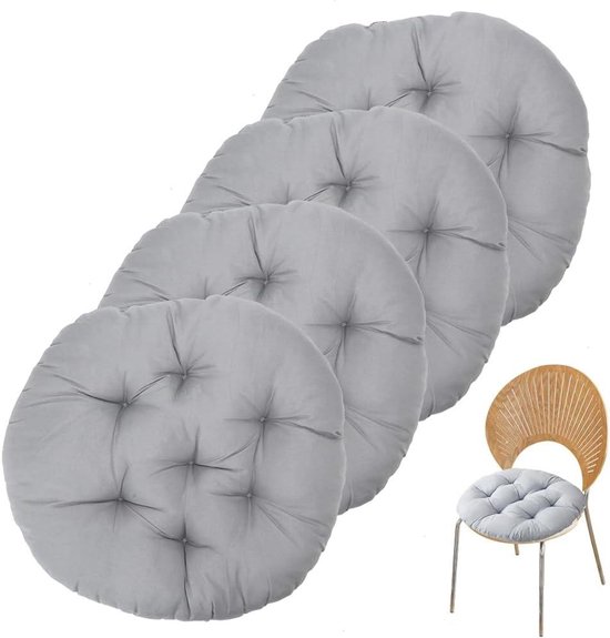 Tielag Seat Cushion 50 x 50 x 9 cm, Cosy Chair Cushion, Thick Cushion