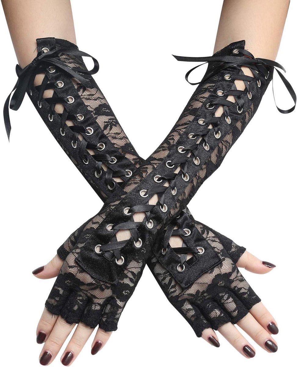 Lang Opera Handschoenen Dames - Accessoires Carnavalskostuum Feest