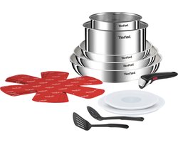 Tefal Ingenio Emotion L896SD04 – 13-delige pannenset – Inox pannen & kookpotten – Afneembare handgreep – Accessoires inbegrepen – Stapelbaar – Inductie & ovenbestendig