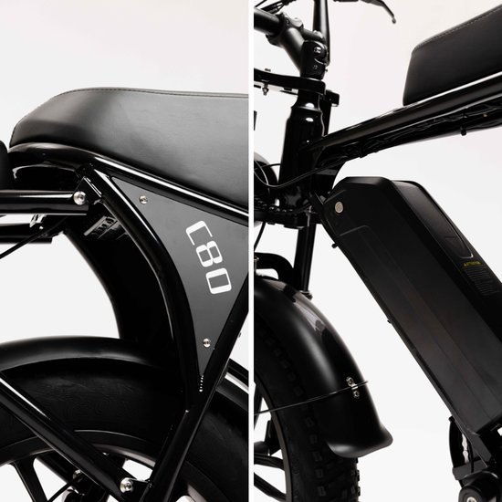 Fatbike - Zwart - 250W - Incl. Garantie - Model 2025 van SENSAH — afbeelding 4