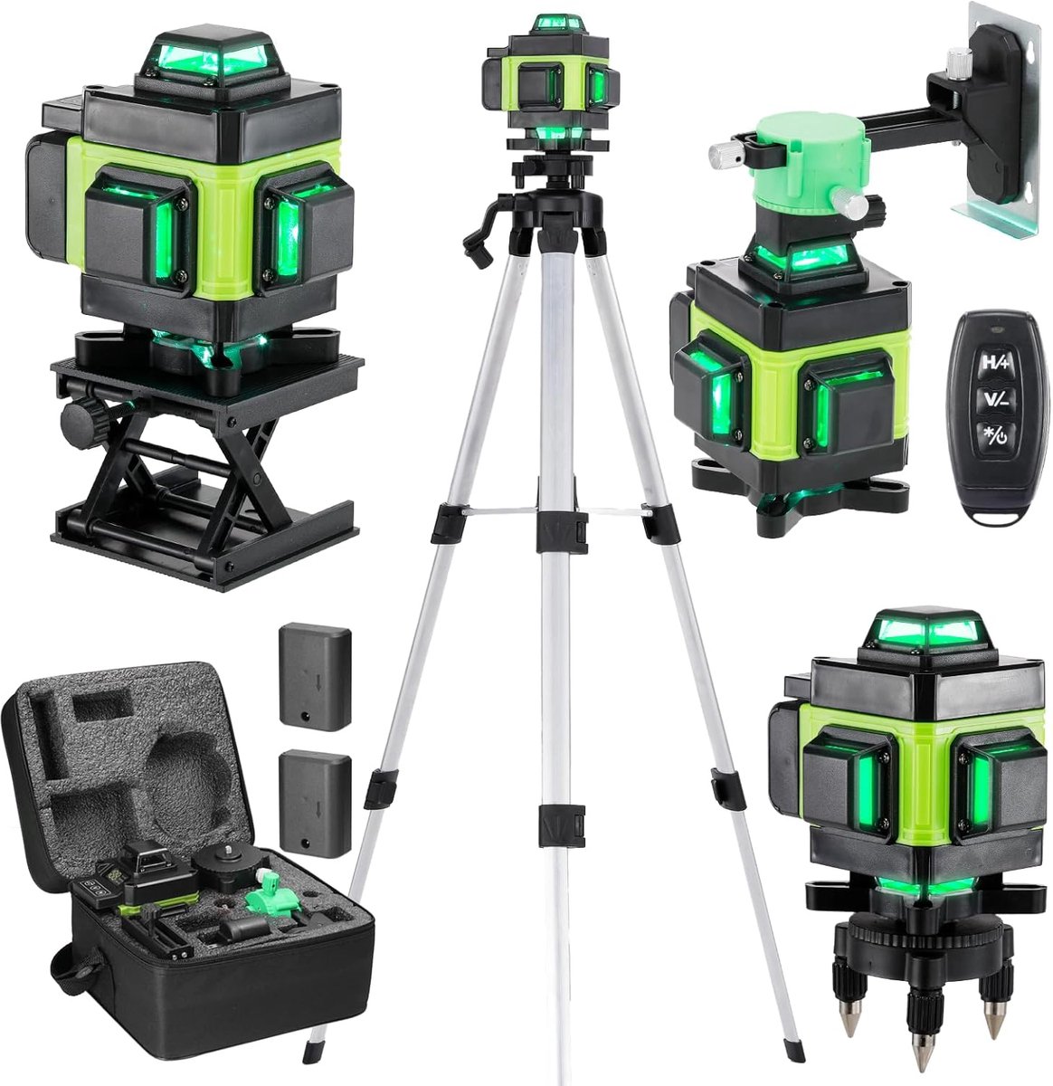 Professionele 16-lijns kruislijnlaser met statief en IP54 waterdicht