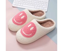 Baby-Slofje smiley sloffen voor kinderen - wit/roze