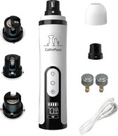 CallmPlace Elektrische Nagelvijl voor Honden en Katten - Nagelfrees - Professionele Nageltrimmer met 2 Diamanten Vijlkoppen – 3 Snelheden – LED – USB-oplaadbaar – Stil & Pijnloos