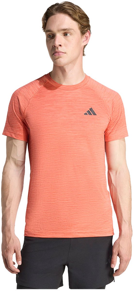 Adidas Gym+ T-shirt Met Korte Mouwen Man Koraal