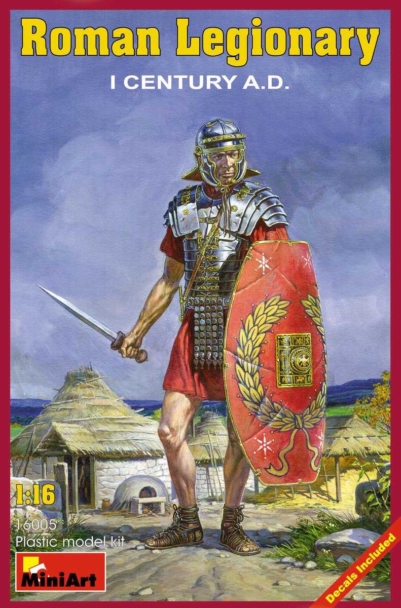 MiniArt Modelbouwpakket Militaire voertuigen - 16005 Romeinse Legionair - 1e Eeuw na Chr. - Romeinse Rijk - 1 Figuur Plastic - 1:16 - Modelbouw