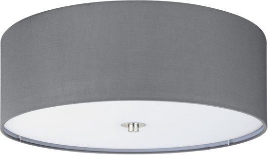 EGLO Pasteri - Plafonnier - 3 Lumières - ø475 mm. - Nickel mat - Taupe