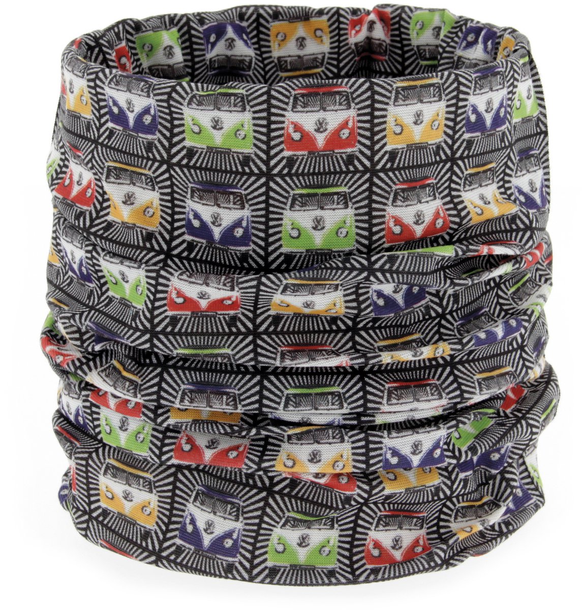 BRISA VW Collection - Volkswagen unisex buisvormige sjaal-bandana-halssjaal-stormkap-multifunctionele mond-neusbescherming T1 Bulli Bus (multicolor)