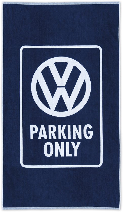 BRISA VW Collection - Volkswagen T1 Bulli Bus grote, stijlvolle en zachte strandlaken voor in de sauna, geweldig cadeau-idee/VW-fan-souvenir (alleen parkeren)