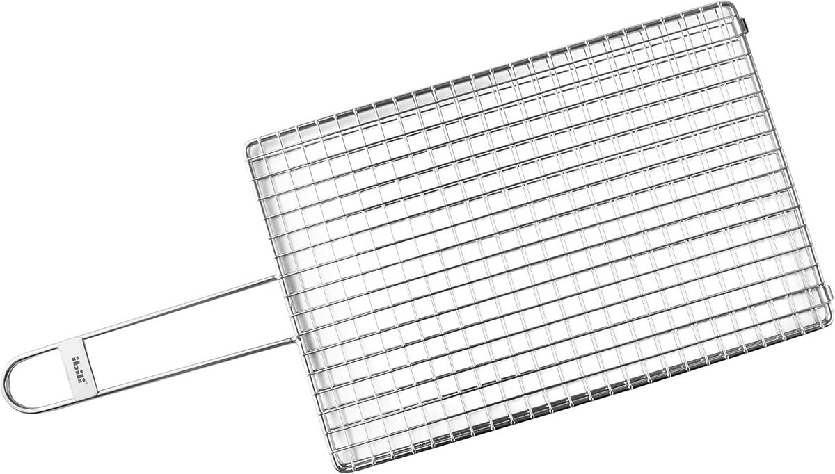 Dubbele grill voor kokotxas - 30 x 20 cm, roestvrij staal
