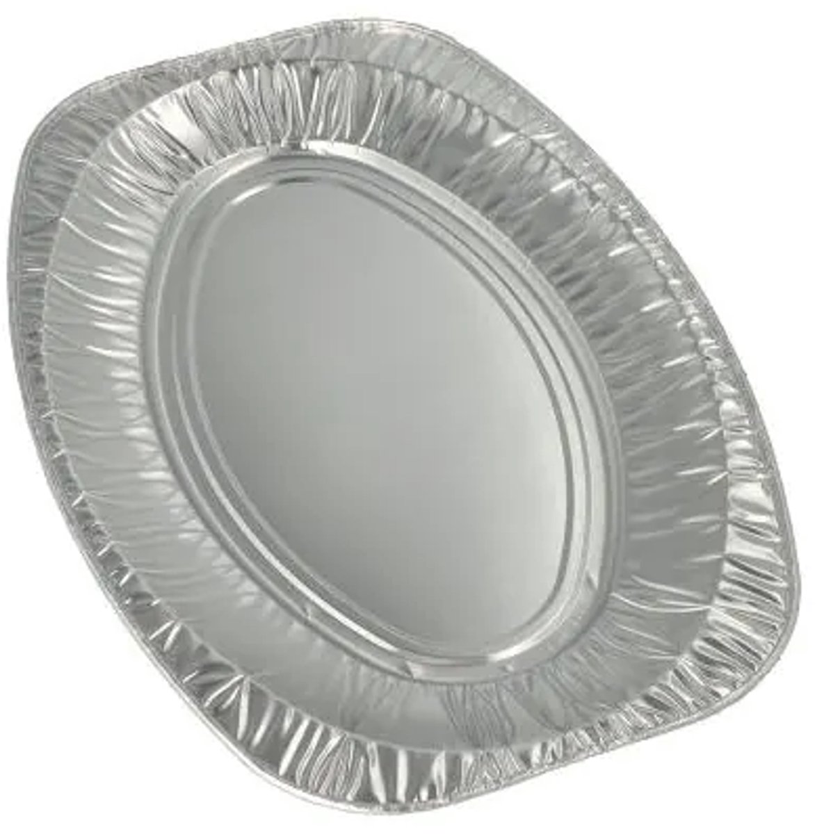 10x 3 Alu serveerschalen ovaal 43 cm x 29 cm