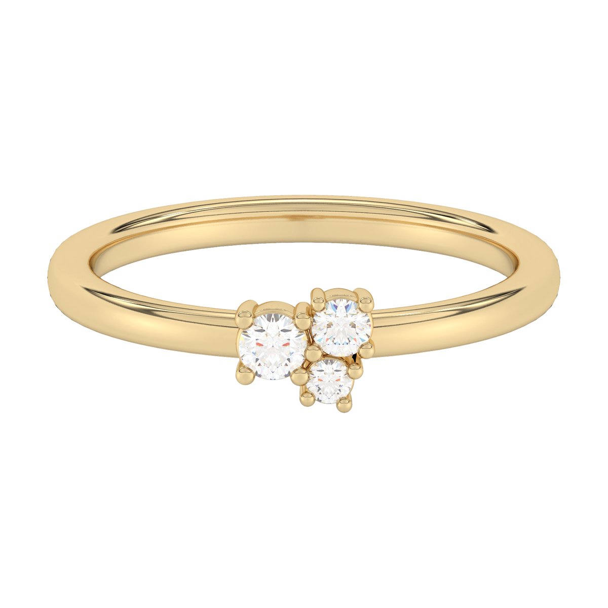 Diam Addict Ring 585 Gelbgold mit im Labor gezüchteten Diamanten