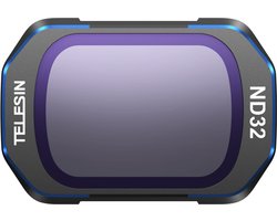 Filtre Telesin ND32 pour DJI Osmo Pocket 3 - Fixation magnétique - Pour des prises de vue cinématographiques avec flou de Motion - Glas optique allemand et aluminium - Zwart