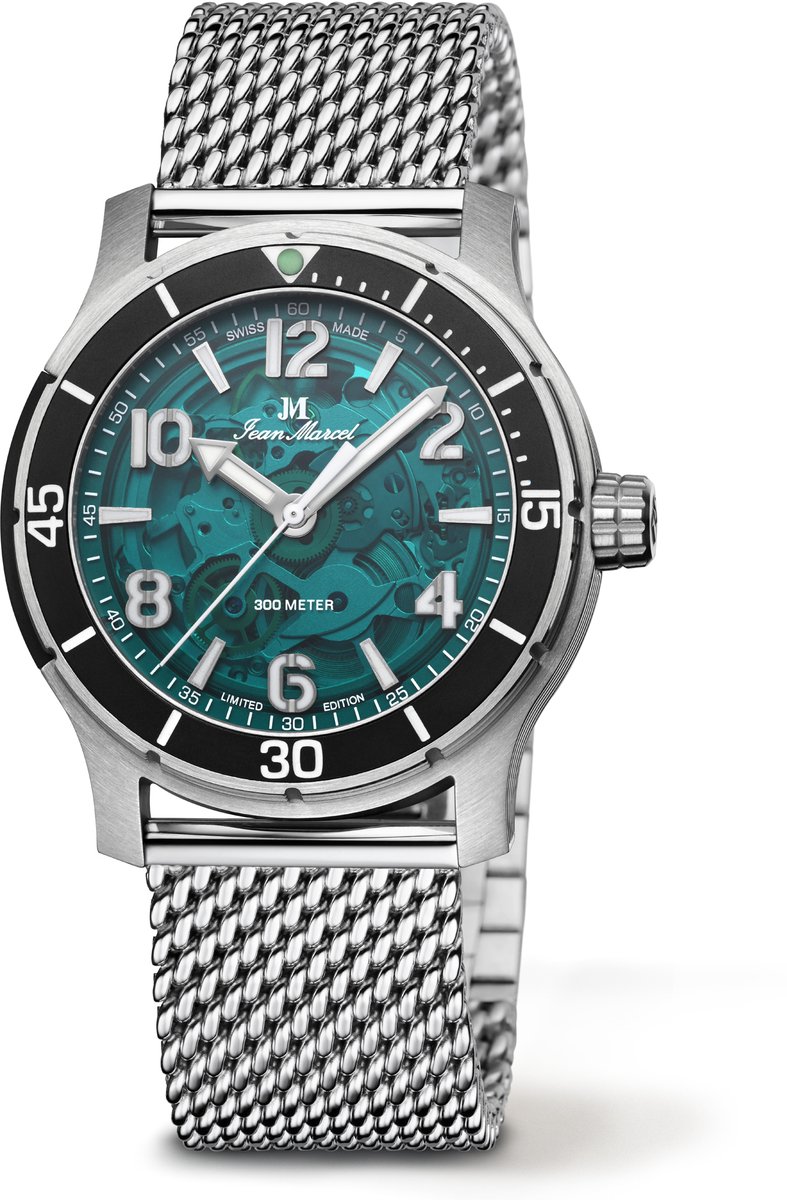 Jean Marcel Herren Armbanduhr Edelstahl Satiniert 22cm