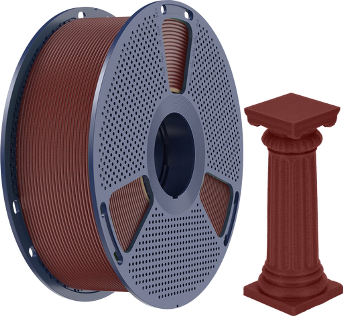 SUNLU High Speed PLA 3D-filament 1.75mm 1kg Marmer Brick Red