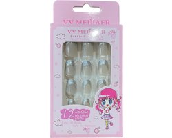Kinder Plaknagels | Valse Nagels | 12 Stuks | Geen Lijm Nodig | Zeemermin