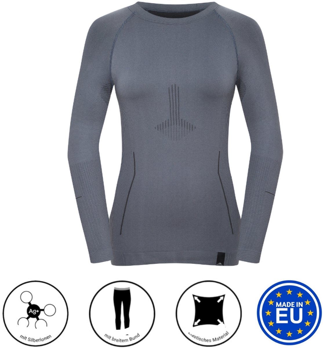 Fjord Nansen Riffe thermisch ondergoed met zilverionenvoor alle activiteiten, maat L-XL - dames thermoshirt - kleding - sport - winter