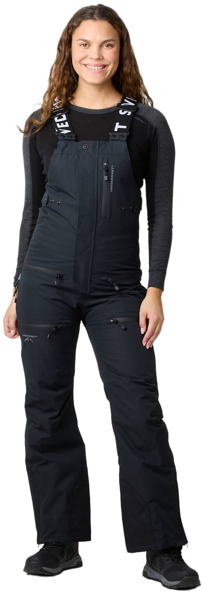 Swedemount Freeride Bib – Skibroek voor dames Zwart