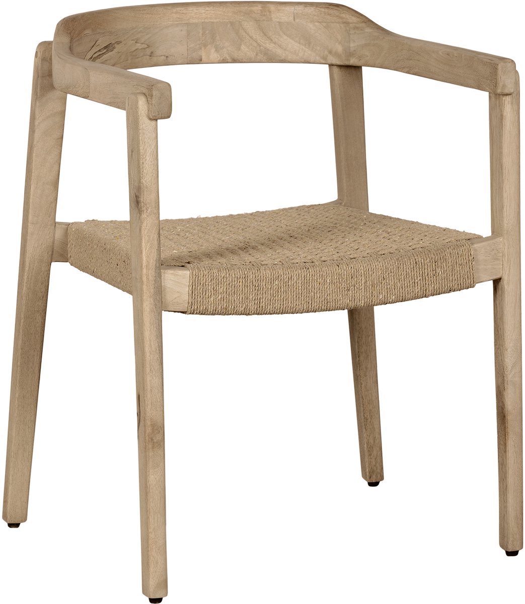 Lewis & Loft Eetkamerstoel Lemi - Rotan - FSC®-gecertificeerd mangohout - Naturel