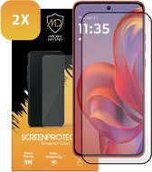 2-Pack MobyDefend Screenprotectors - Geschikt voor Motorola Edge 60 Neo - Screensavers Met Zwarte Randen - Gehard Glas