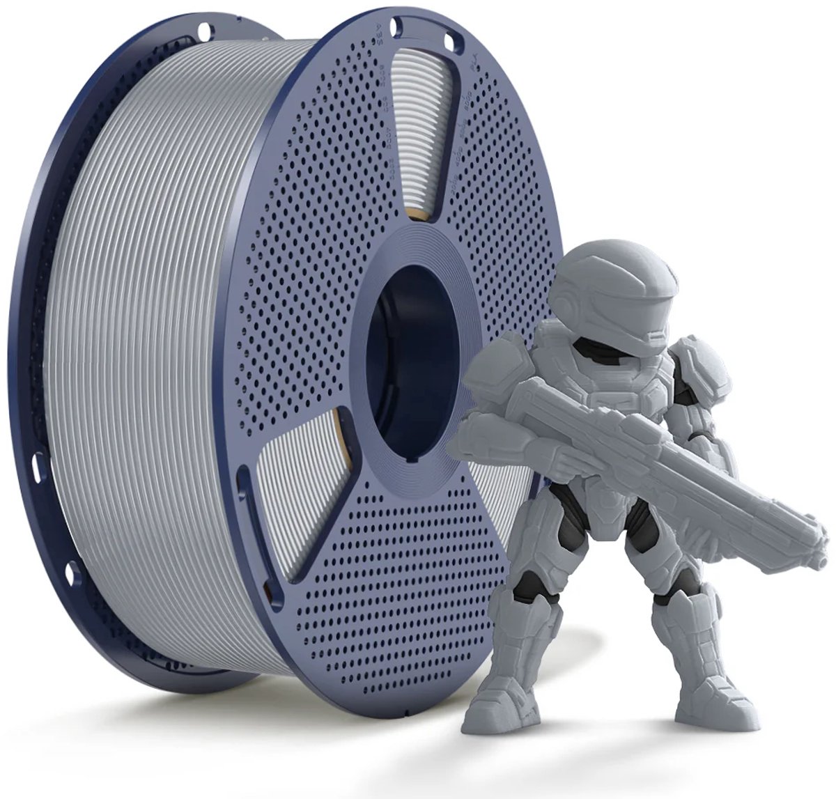 SUNLU 3D-filament PLA+ 1.75mm ZILVER