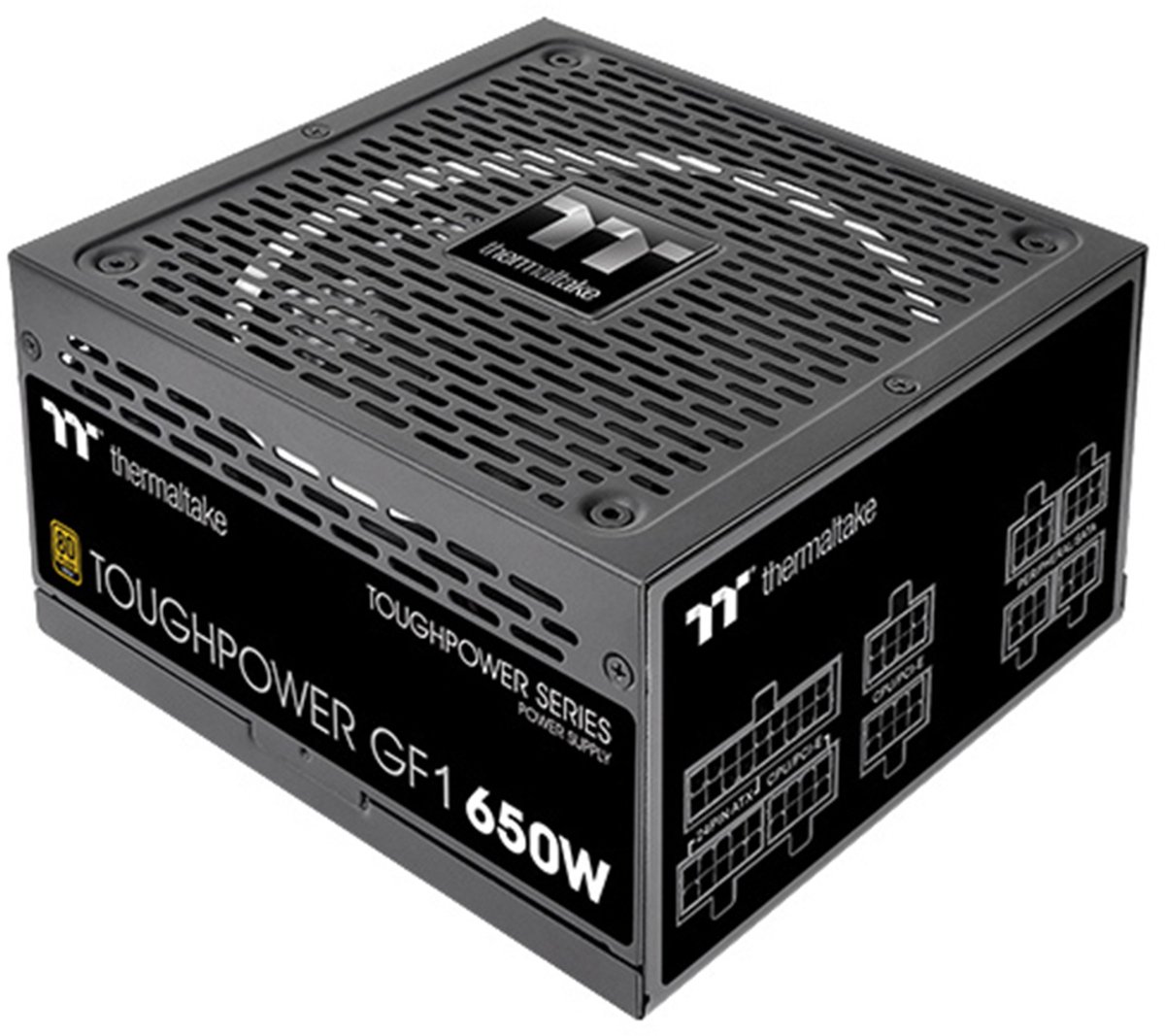 Thermaltake Toughpower Atx 650W Gold Power Supply Unit 20+4 Pin Atx Zwart voeding
