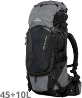 Sac à dos Fjord Nansen Himil Solid 45+10 noir/gris Solid, 45+10 litres – sport – randonnée – montagne – moto – école – travail – waterproof