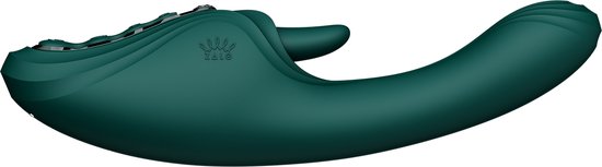 ZALO - Ares - Vibromasseur lapin point G chauffant - Contrôle par application - Vert émeraude
