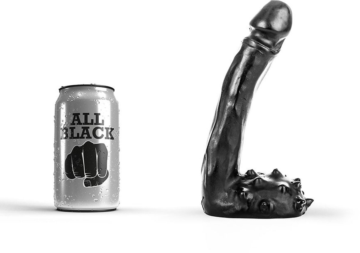 All Black Zwarte dildo- 19 cm