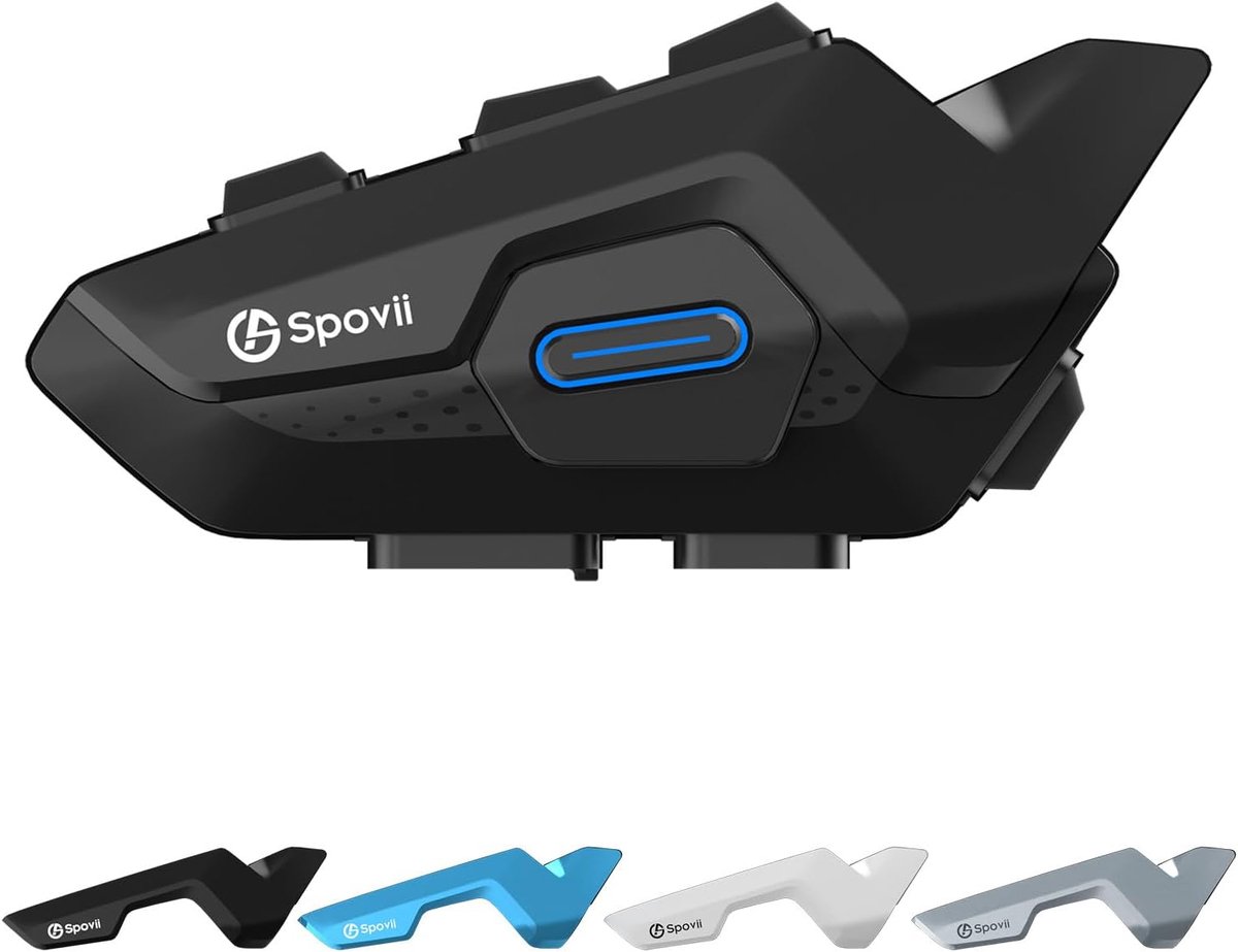 Motorfiets intercominstallatie met Bluetooth 5.1, draadloos communicatiesysteem voor muziek delen en spraakassistent