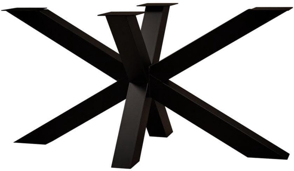 FLE - Stalen matrix zwart spinpoot 180 bij 70 cm en hoogte 69 cm (koker 10 x 10 cm)