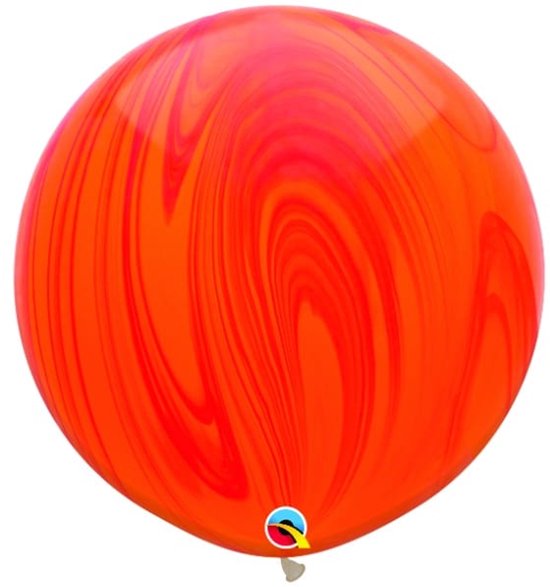 Marble Print Orange Red 75 cm (2 pièces)