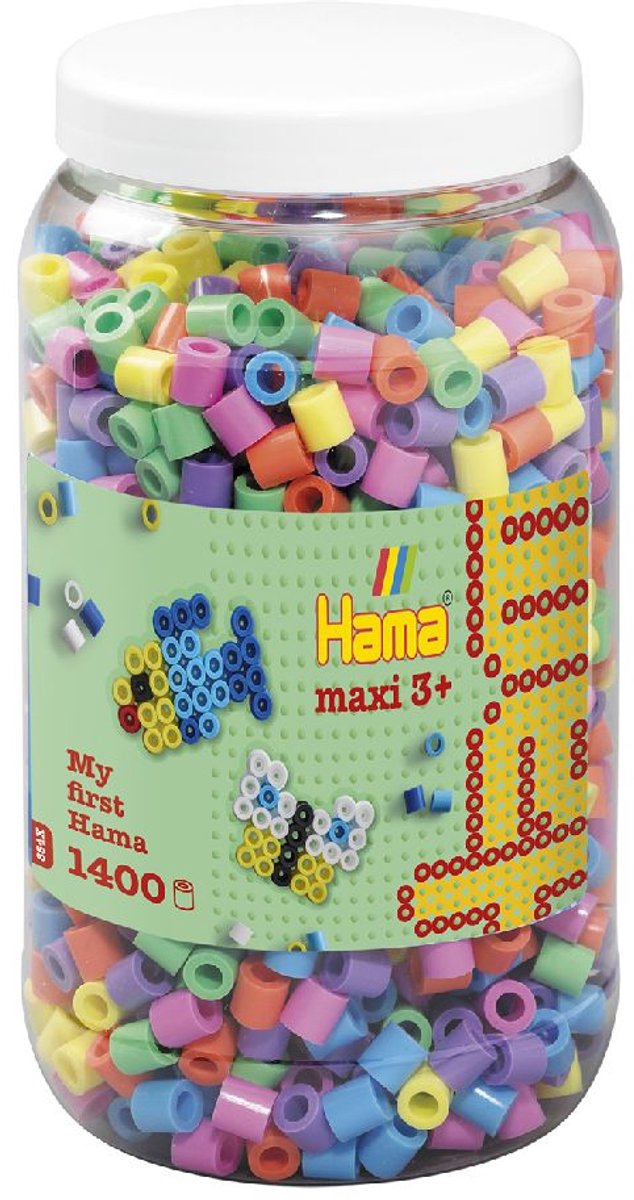 Hama - Strijkkralenmix 50 - Grote kralen - 1400 stuks