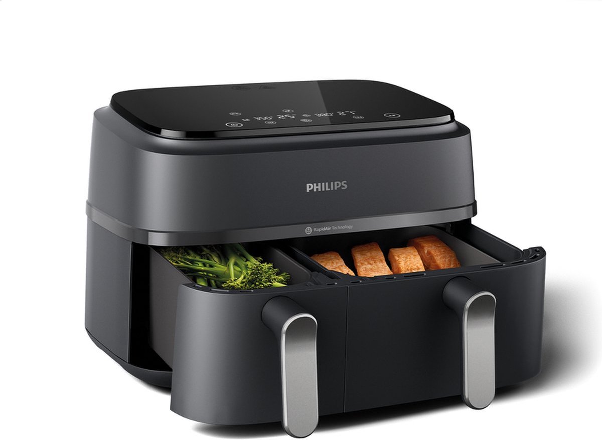 Philips Rapid Air Serie 3000 NA352/00 - Airfryer - Dubbele Mand - 9 Liter — afbeelding 4