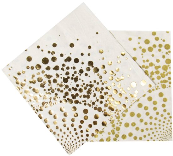 Folat - Gold Christmas - Servetten (16 stuks)