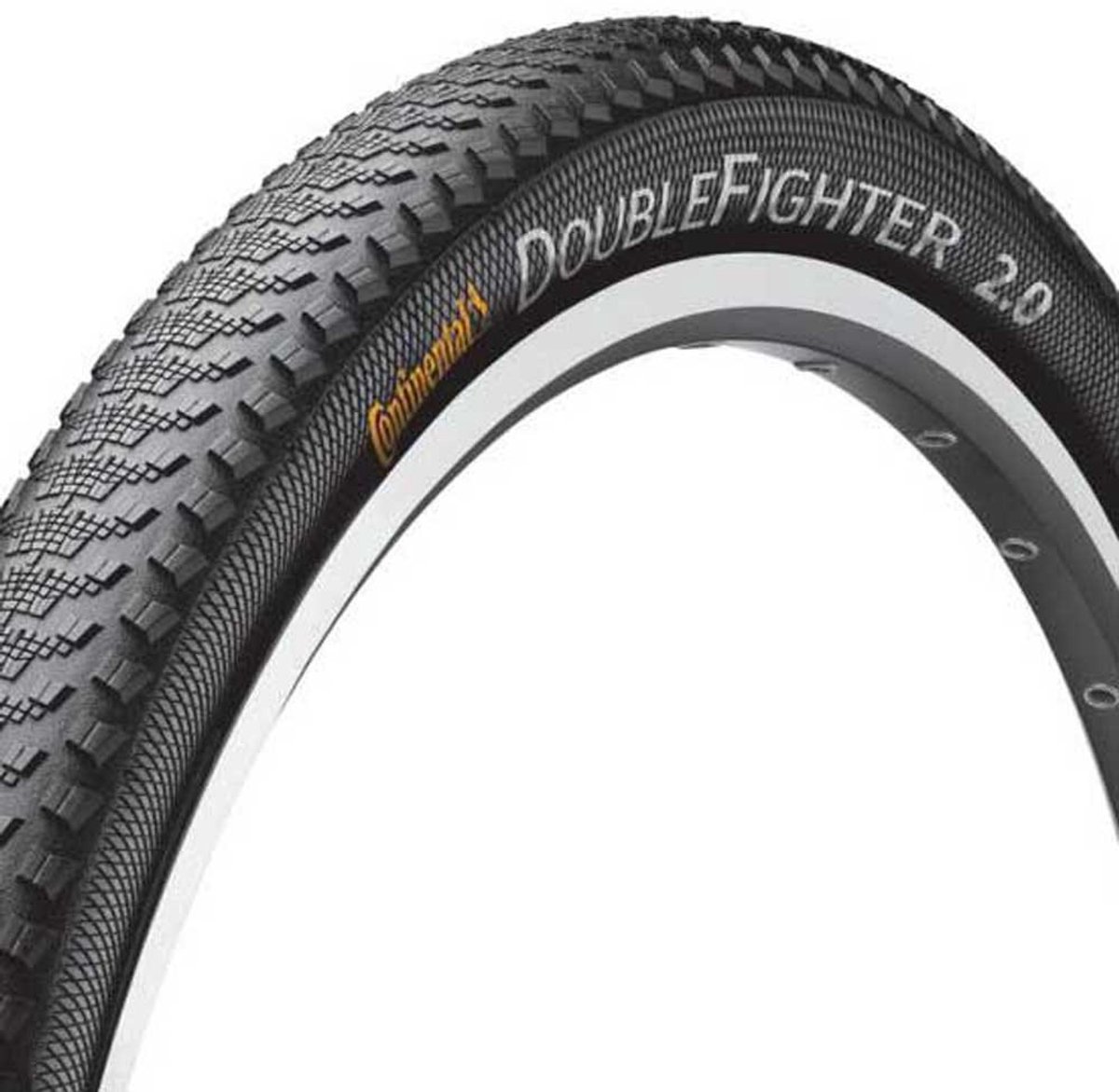 Continental Double Fighter III band Sport 24" draadband zwart Bandenmaat 50-507 | 24 x 2,0 – foto 2