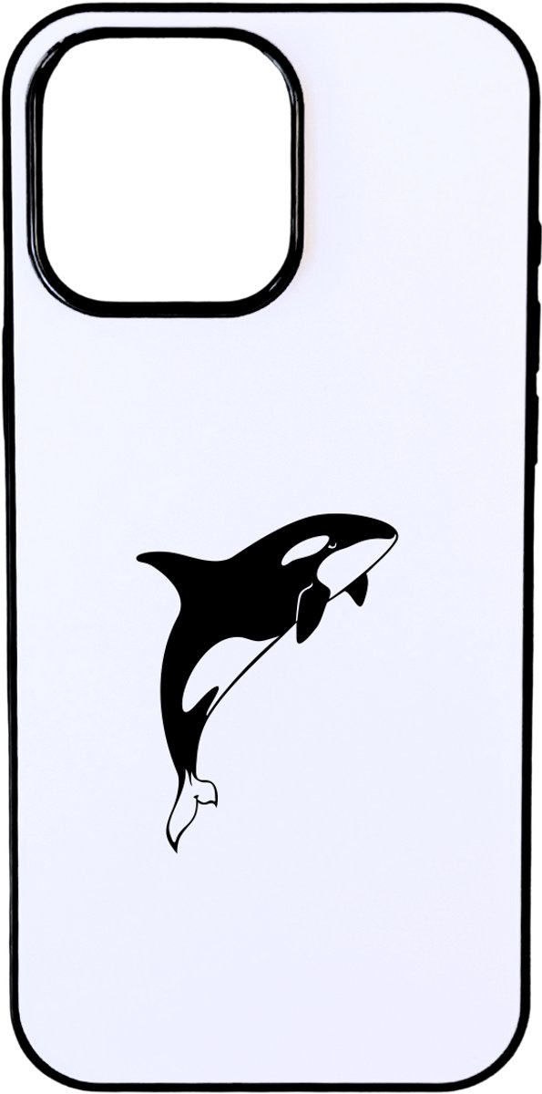 Hacebo® - Orca's telefoonhoesje - Vissen - Dieren liefhebbers - telefoonhoesjes - Zeedieren - roofdieren - hoesje geschikt voor iPhone 16 Pro Max