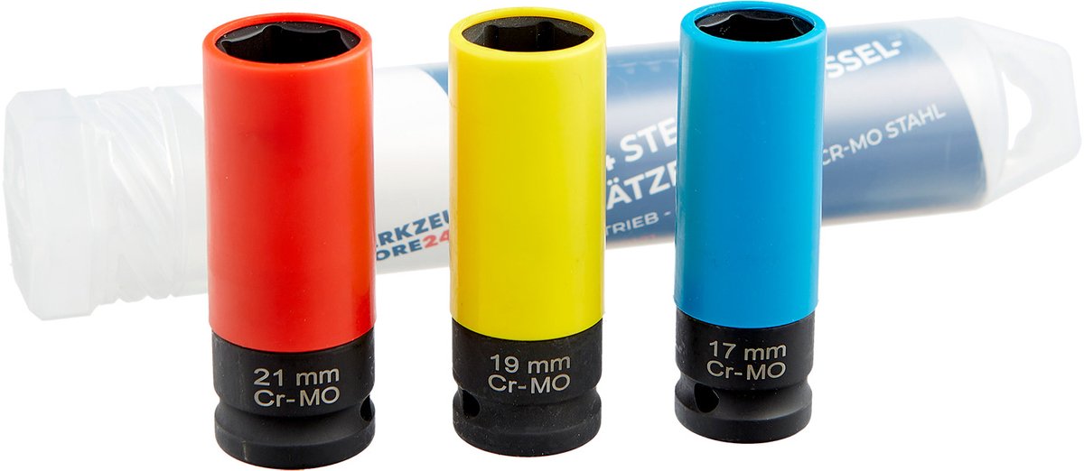 WS24 doppen 1/2" aandrijving SW 17 19 21 - WS24-100121
